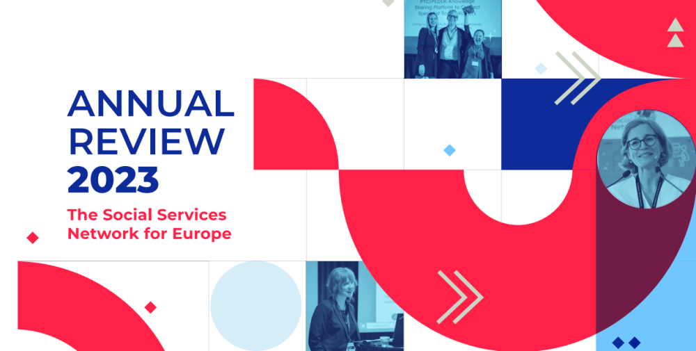 Banner with title of ESN Annual Review 2023