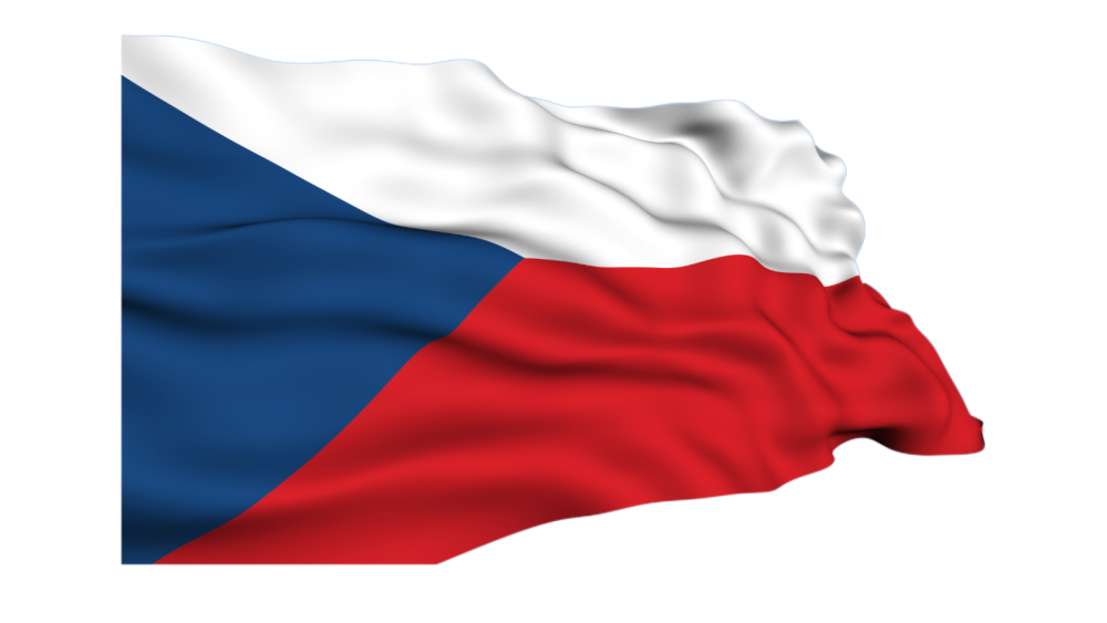 the picture depicts the flag of czechia