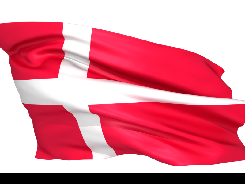 the picture depicts the flag of denmark