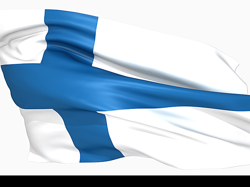 the picture depicts the flag of finland