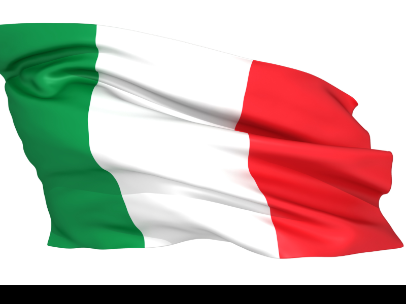 the picture depicts the flag of italy