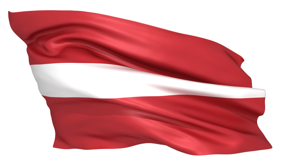 the picture depicts the flag of latvia
