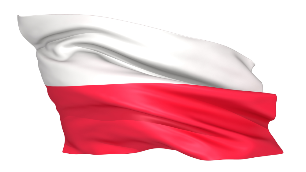 the picture depicts the flag of poland