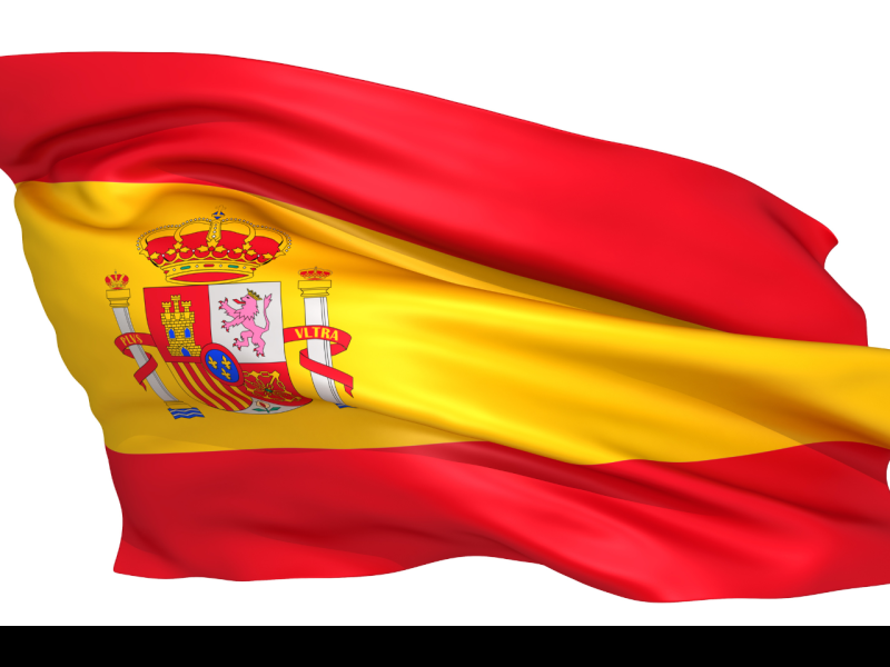 the picture depicts the flag of spain