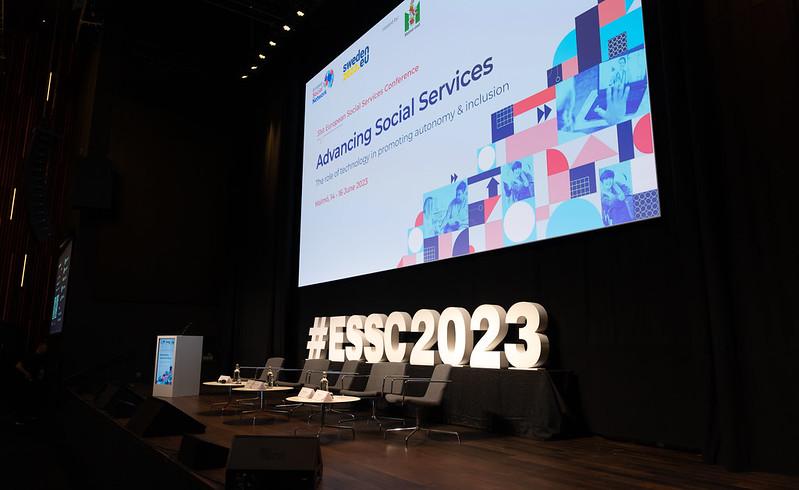 stage at European Social Services Conference 2023