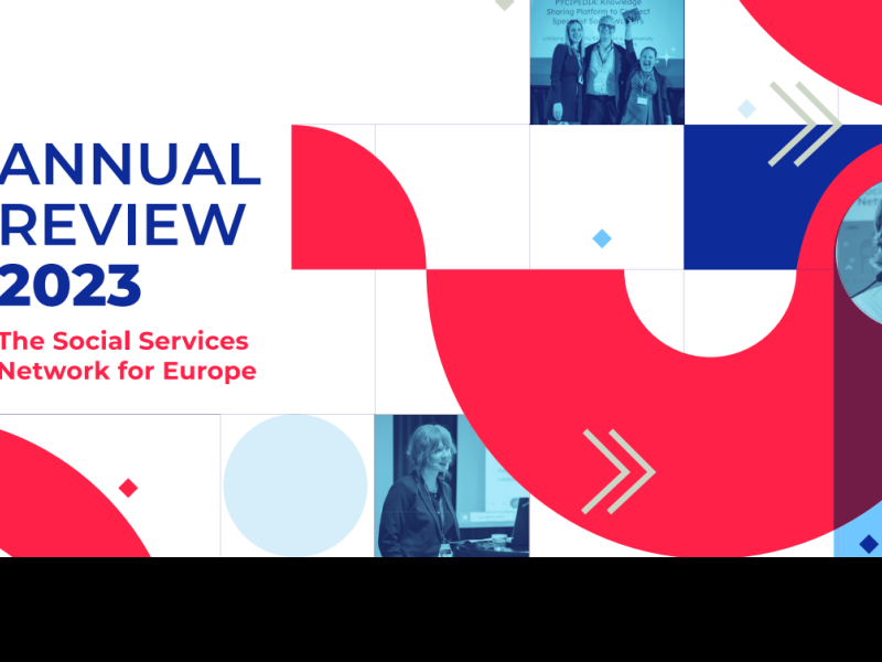 Banner with title of ESN Annual Review 2023